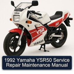 1992 Yamaha YSR50 Service Repair Workshop Manual PDF