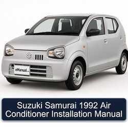 1992 Suzuki A Models Samurai Air Conditioner Installation Service Repair Workshop Manual PDF
