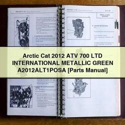 2012 Arctic CAT ATV 700 LTD International Metallic Green A2012alt1posa [parts ] Parts Catalog PDF
