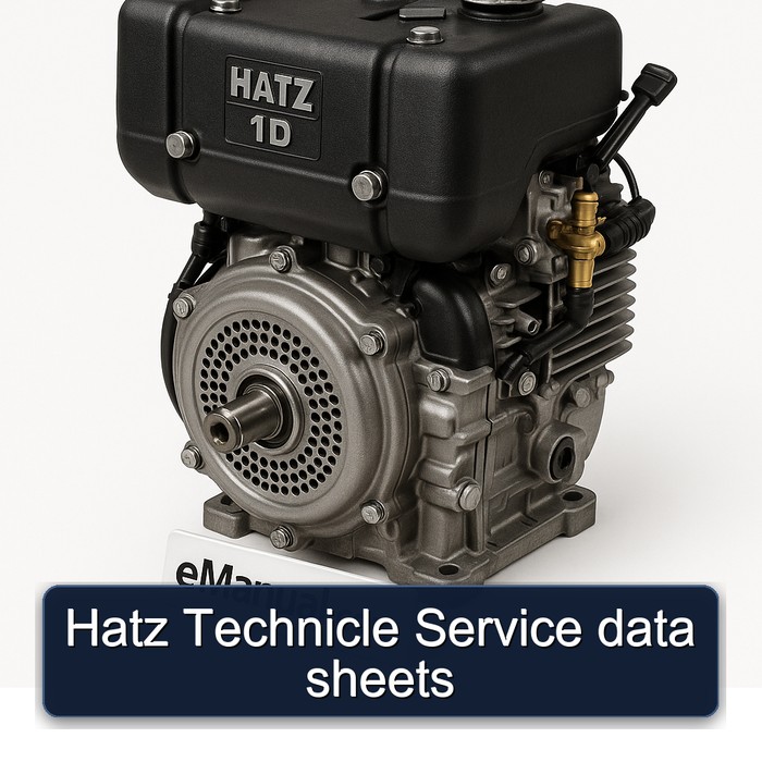 Hatz 1D Series Technicle Data Sheets Service Repair Workshop Manual PDF