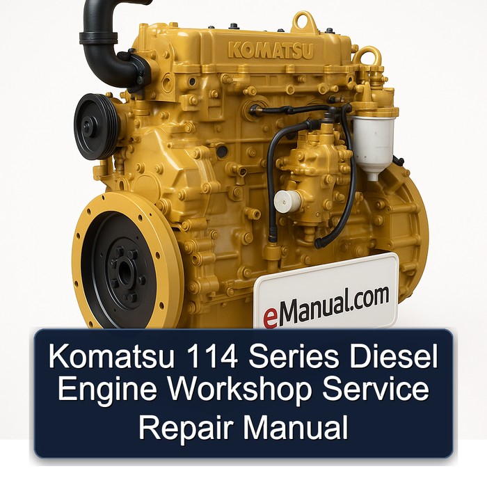 Komatsu 114 Series Diesel Engine Service Repair Workshop Manual PDF