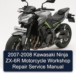 2007-2008 Kawasaki Ninja ZX-6R Motorcycle Service Repair Workshop Manual PDF