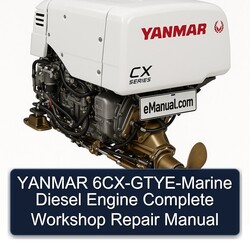 Yanmar 6cx-gtye-marine Diesel Engine Service Repair Workshop Manual PDF