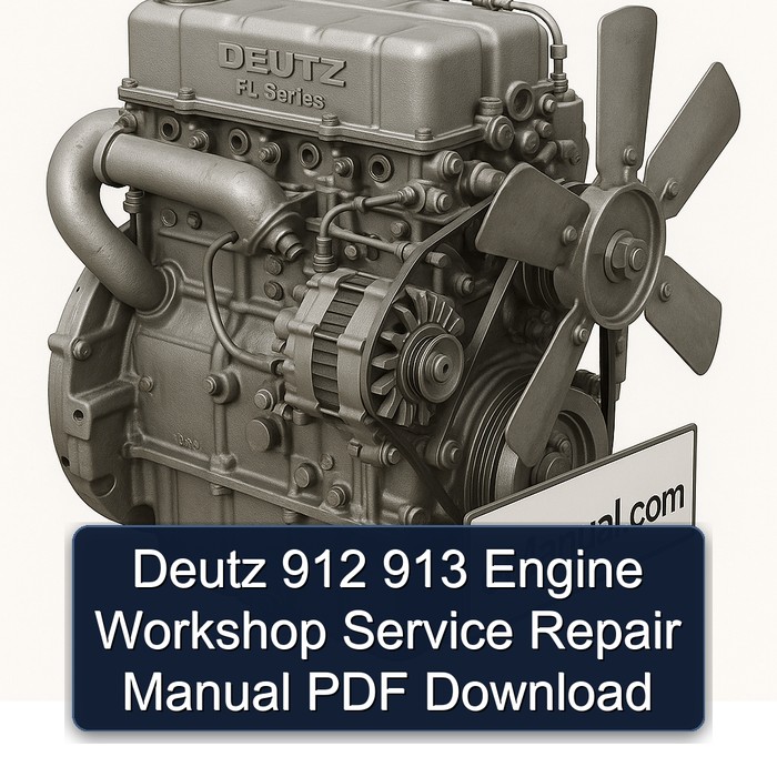 Deutz 912 913 Engine Service Repair Workshop Manual PDF