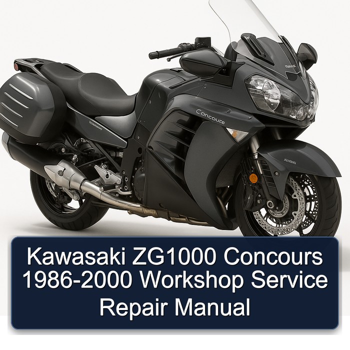 1986-2000 Kawasaki Concours Models ZG1000 Service Repair Workshop Manual PDF