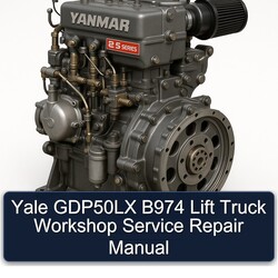 Yale GDP50LX B974 Lift Truck Service Repair Workshop Manual PDF