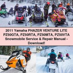 2011 Yamaha Phazer Venture Lite PZ50GTA PZ50RTA PZ50MTA PZ50VTA Snowmobile Service Repair Workshop Manual PDF