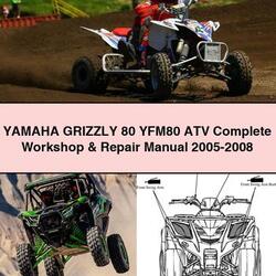 2005-2008 Yamaha Grizzly 80 YFM80 ATV Service Repair Workshop Manual PDF