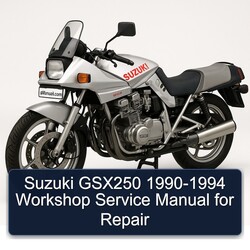 1990-1994 Suzuki GSX Series GSX250 Service Repair Workshop Manual PDF