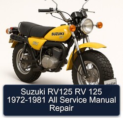 1972-1981 Suzuki RV Series RV125 125 - All Service Repair Workshop Manual PDF