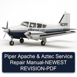 Piper Apache Aztec -newest Revision Service Repair Workshop Manual PDF