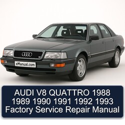 1988-1993 Audi V8 Quattro Service Repair Workshop Manual PDF