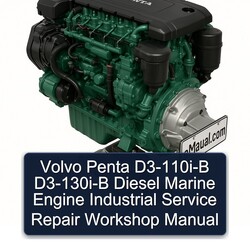 Volvo Penta D3-110i-b D3-130i-b Diesel Marine Engine Industrial Service Repair Workshop Manual PDF