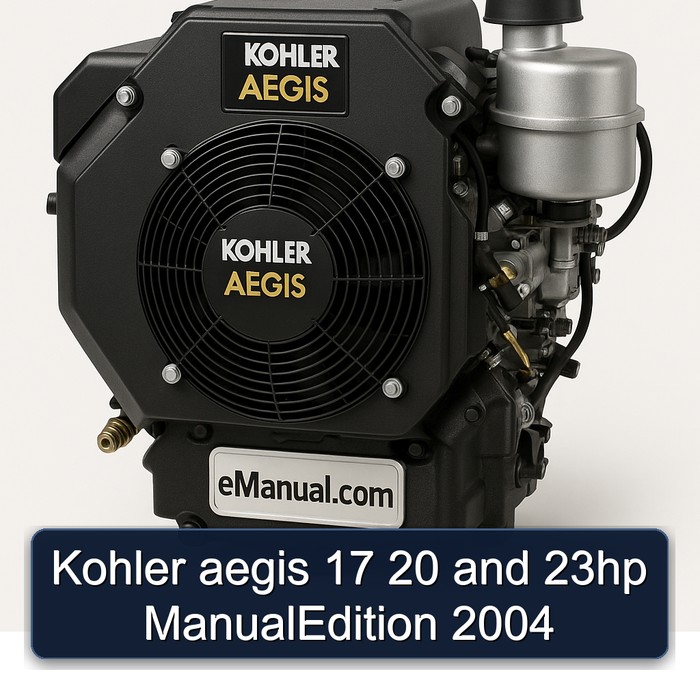 2004 Kohler Aegis Series 17 20 23HP Manualedition Service Repair Workshop Manual PDF