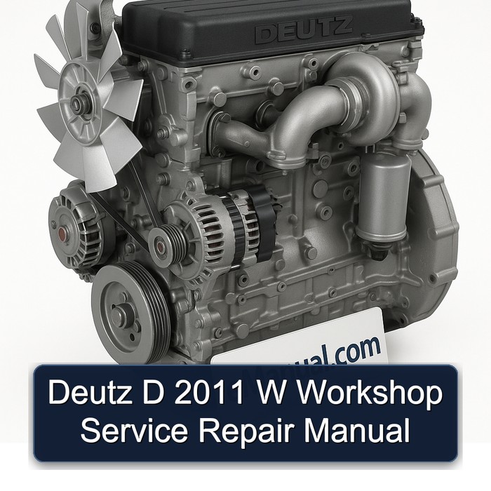 2011 Deutz D W Service Repair Workshop Manual PDF