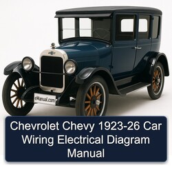Chevrolet Chevy 1923-26 Car Wiring Electrical Diagram Manual 