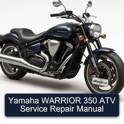 Yamaha Warrior 350 ATV Service Repair Workshop Manual PDF