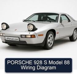 Porsche 928 S Model 88 Electrical Wiring Diagrams PDF