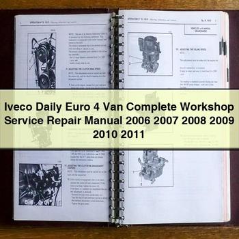 2006-2011 Iveco Daily Euro 4 Van Service Repair Workshop Manual PDF