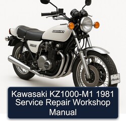 1981 Kawasaki KZ Series Kz1000-m1 Service Repair Workshop Manual PDF