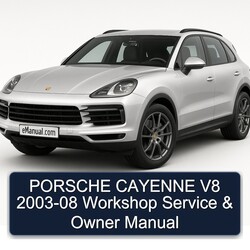 2003-2008 Porsche Cayenne V8 Owner Owner's Manual PDF