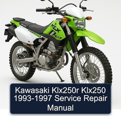 1993-1997 Kawasaki KLX Series KLX250R KLX250 Service Repair Workshop Manual PDF