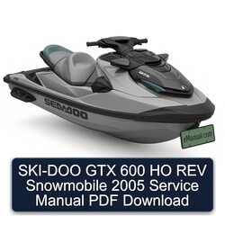 2005 SKI-DOO GTX 600 HO REV Snowmobile Service Repair Workshop Manual PDF