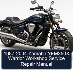 1987-2004 Yamaha Warrior YFM350X Service Repair Workshop Manual PDF