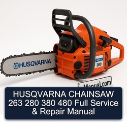 Husqvarna Chainsaw 263 280 380 480 Service Repair Workshop Manual PDF