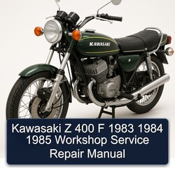1983-1985 Kawasaki F Models Z 400 Service Repair Workshop Manual PDF