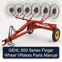 Gehl 600 Series Finger Wheel Vrakes Parts Catalog PDF
