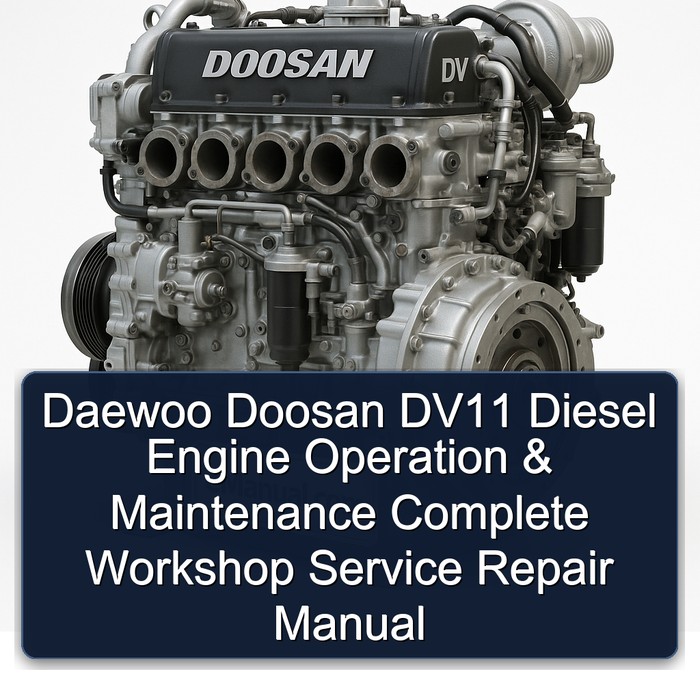 Daewoo Doosan DV Series DV11 Diesel Engine Operation Service Repair Workshop Manual PDF