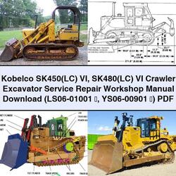 Kobelco Sk450(lc) VI Sk480(lc) Crawler Excavator (ls06-01001 65374; YS06-00901 65374;) Service Repair Workshop Manual PDF