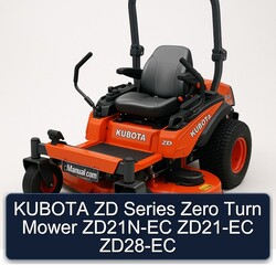 Cortacésped de Cero Radio de Giro KUBOTA Serie ZD ZD21N-EC ZD21-EC ZD28-EC