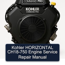 Kohler Command Pro Models Horizontal CH18-750 Engine Service Repair Workshop Manual PDF