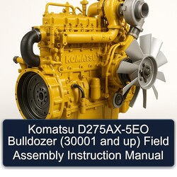 Komatsu D275ax-5eo Bulldozer (30001 Up) Field Assembly Instruction Service Repair Workshop Manual PDF
