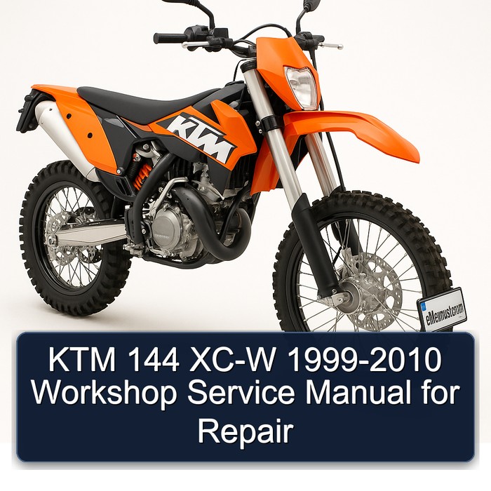 1999-2010 KTM 144 XC-W Service Repair Workshop Manual PDF