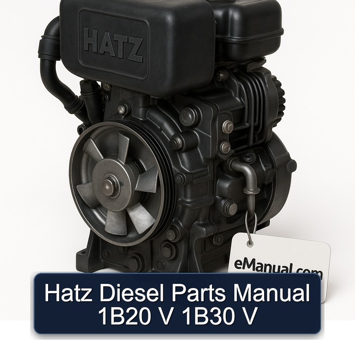 Hatz 1B Series Diesel Parts 1b20 V 1b30 Catalog PDF