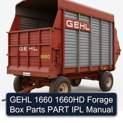 Gehl 1660 1660HD Forage Box Parts Part IPL Service Repair Workshop Manual PDF