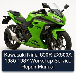 1985-1987 Kawasaki Ninja 600R ZX600A Service Repair Workshop Manual PDF