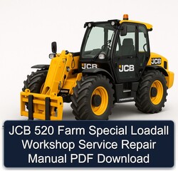 JCB 520 Farm Special Loadall Service Repair Workshop Manual PDF