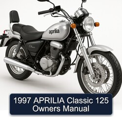 1997 Aprilia Classic 125 Owners Owner's Manual PDF