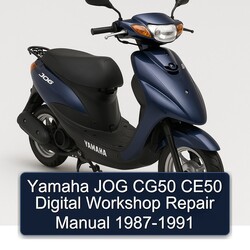 1987-1991 Yamaha Jog CG50 CE50 Digital Service Repair Workshop Manual PDF
