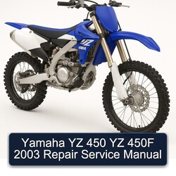2003 Yamaha YZ Models 450 450F Service Repair Workshop Manual PDF