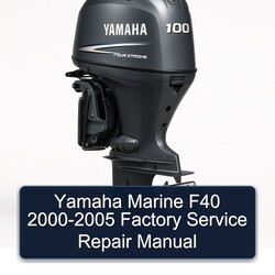 2000-2005 Yamaha Marine F40 Service Repair Workshop Manual PDF