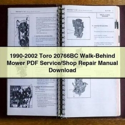 1990-2002 Toro 20766BC Walk-behind Mower /shop Service Repair Workshop Manual PDF