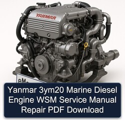 Yanmar 3ym20 Marine Diesel Engine WSM Service Repair Workshop Manual PDF
