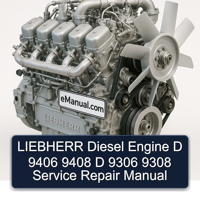 Liebherr D 9306 Diesel Engine 9406 9408 9308 Service Repair Workshop Manual PDF