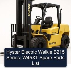 Hyster Electric Walkie B215 Series: W45XT Spare Parts Catalog PDF