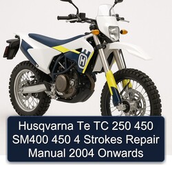 2004 Husqvarna TC Models Te 250 450 SM400 4 Strokes Onwards Service Repair Workshop Manual PDF